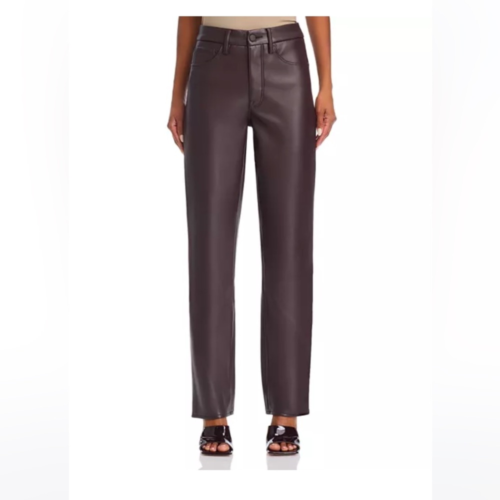 Good American Faux black pants